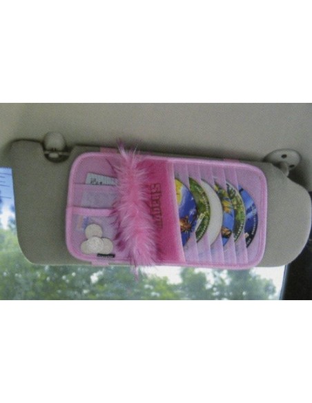 PORTA CD PER PARASOLE SHAGGY PINK ROSA PELUCHE UNIVERSALE