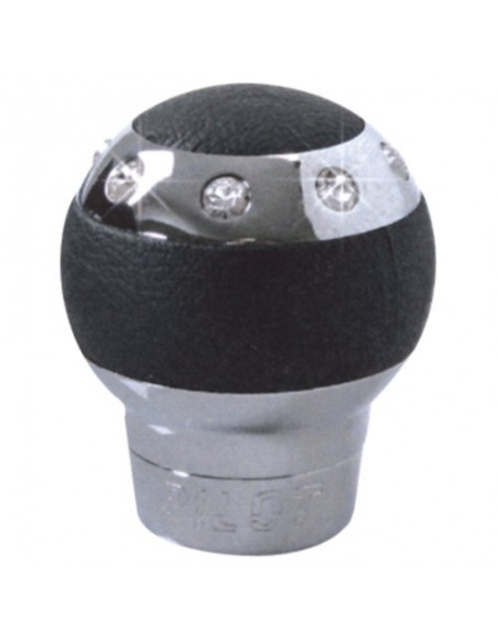 POMELLO CAMBIO PER RETROMARCIA A SIRINGA E CLASSICA PELLE/ALU