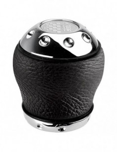 POMELLO CAMBIO PER RETROMARCIA A SIRINGA IN PELLE E...