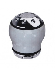 POMELLO CAMBIO PER RETROMARCIA A SIRINGA IN PELLE BIANCA...