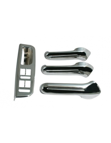 POGGIABRACCIO + 3 MANIGLIE INTERNE CROMO VOLKSWAGEN GOLF 4 IV