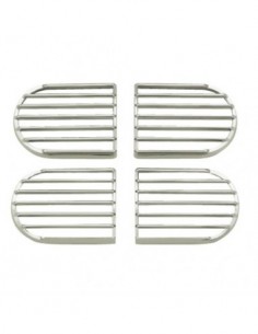 BOCCHETTE ARIA IN ABS CROMATE PER OPEL CORSA C 2001-2006