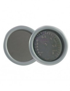 MANOMETRO PRESSIONE TURBO SFONDO NERO ILLUMINAZIONE BIANCA