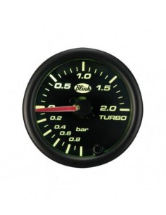 MANOMETRO PRESSIONE TURBO 52mm SFONDO NERO MULTICOLOR 7...