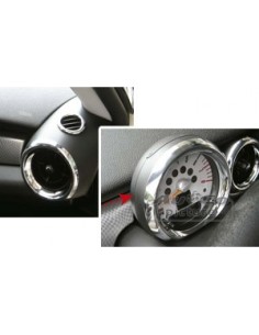 KIT 27 PEZZI PER MINI COOPER DAL 2006 --- INTERNI CROMATI