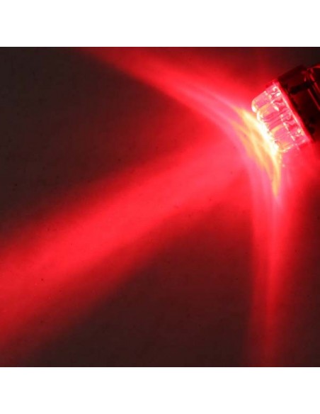 LAMPADINE T20 9 LED LUCE ROSSO 21/5W 12V STOP 2 CONTATTI