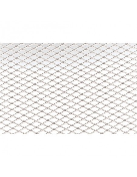 GRIGLIA SPORTIVA IN ALLUMINIO BIANCA 125x20 cm RETE