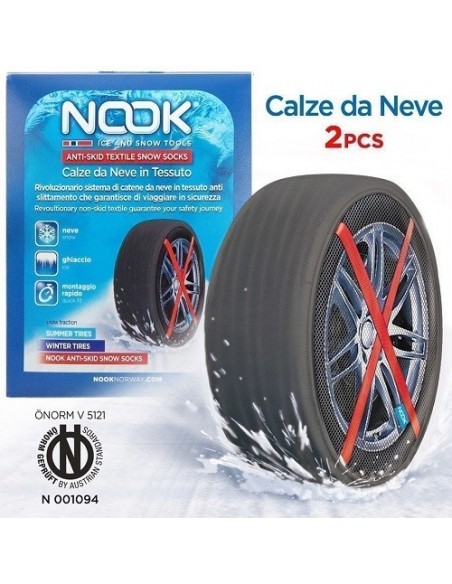 CALZE DA NEVE IN TESSUTO TIPO AUTOSOCK NO CATENE AUTO