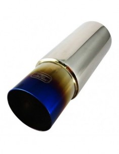 TERMINALE SCARICO CROMATO IN ACCIAIO INOX UNIVERSALE "TITAN"