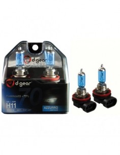 COPPIA LAMPADINE EFFETTO XENON H11 +70% 4500K HYPER BLUE