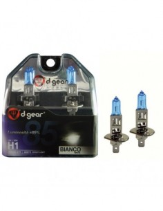 COPPIA LAMPADINE EFFETTO XENON H1 +85% 4600K EXTREME WHITE