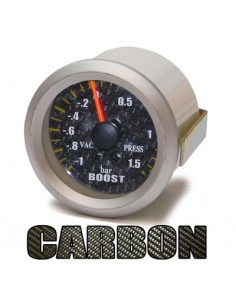 MANOMETRO PRESSIONE TURBO 52MM CARBONIO