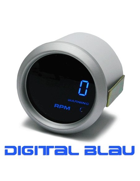 MANOMETRO CONTAGIRI 52MM DIGITALE BLU