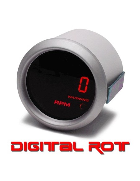 MANOMETRO CONTAGIRI 52MM DIGITALE ROSSO