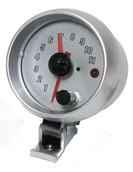 MANOMETRO CONTAGIRI 11000RPM 90MM SILVER
