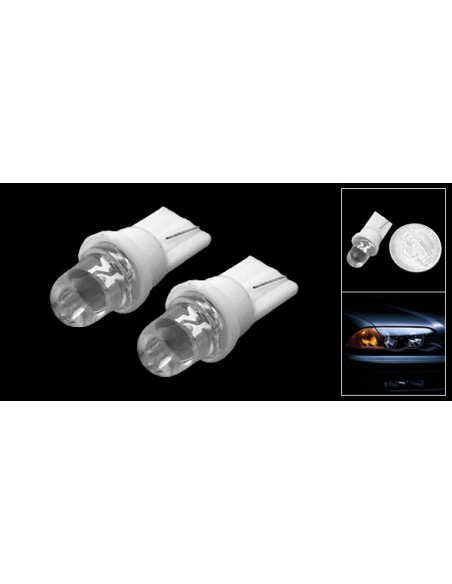 COPPIA LAMPADINE POSIZIONE 1 LED BIANCO T10 W5W TUTTOVETRO