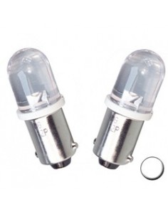 COPPIA LAMPADINE POSIZIONE 1 LED BIANCO BA9S H6