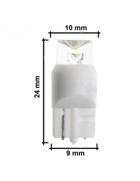 COPPIA LAMPADINE POSIZIONE VERDE T10 W5W 1 LED