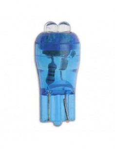 COPPIA LAMPADINE LUCE POSIZIONE BLU 4 LED T10 W5W