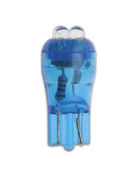 COPPIA LAMPADINE LUCE POSIZIONE BLU 4 LED T10 W5W