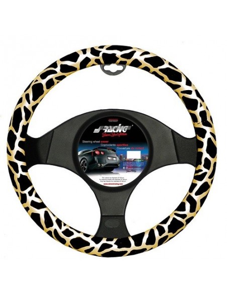 COPRIVOLANTE UNIVERSALE AUTO MOD. LEOPARDATO GOLD