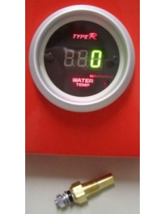 MANOMETRO TEMPERATURA ACQUA NERO 52MM DIGITALE VERDE