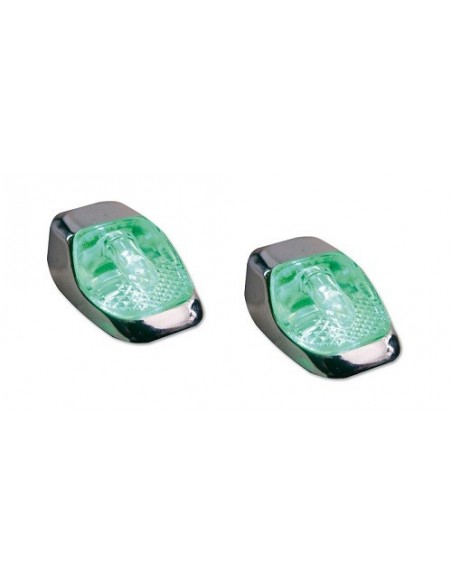 SPRUZZATORI CROMATI LUMINOSI CON LED VERDI UNIVERSALI