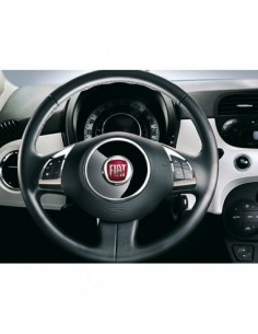 CLIP VOLANTE CROMATE PER FIAT 500 DAL 2007 -