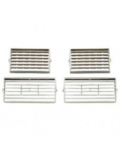 BOCCHETTE ARIA IN ABS CROMATE PER VOLKSWAGEN GOLF 4...