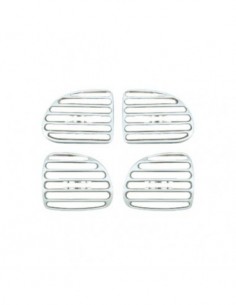 BOCCHETTE ARIA IN ABS CROMATE PER PEUGEOT 206 - 206CC -...
