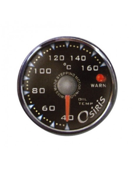 MANOMETRO TEMPERATURA OLIO 60MM SFONDO NERO OSIRIS