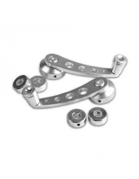 MANOVELLE FINESTRINO ALLUMINIO ARGENTO UNIVERSALI 6cm