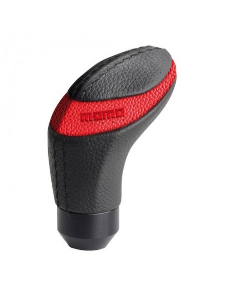 POMELLO CAMBIO PER RETROMARCIA CLASSICA MOMO IN PELLE ROSSA