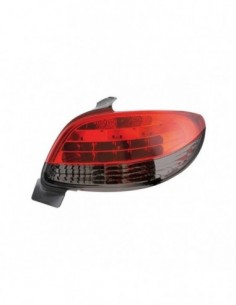 FARI POSTERIORI A LED PEUGEOT 206 BERLINA ROSSO/NERO