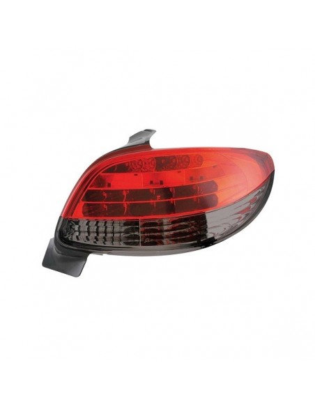 FARI POSTERIORI A LED PEUGEOT 206 BERLINA ROSSO/NERO