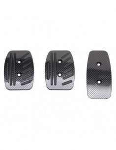 PEDALIERA IN ALLUMINIO CARBON LOOK PER CAMBIO MANUALE