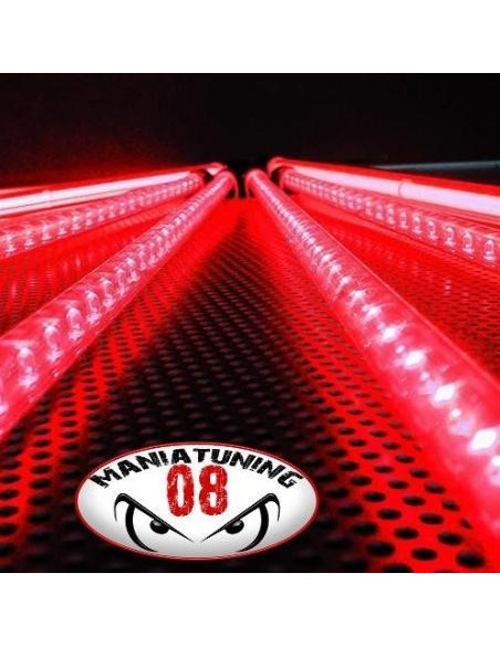 KIT 4 NEON FLESSIBILI SOTTOSCOCCA A LED ROSSI CON TELECOMANDO WI