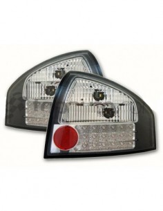 FARI POSTERIORI A LED NERI/CROMO AUDI A6 (C5) BERLINA...