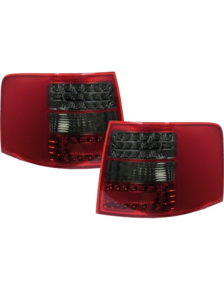 FARI POSTERIORI A LED ROSSI/FUME' AUDI A6 (4B) AVANT 1997-2004