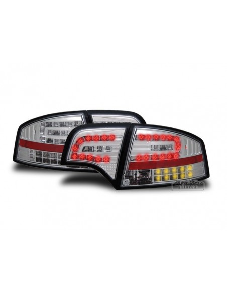 FARI POSTERIORI A LED CROMATI AUDI A4 (B7) BERLINA 5p 2004-2008