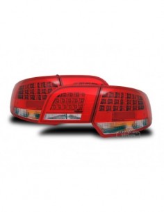 FARI POSTERIORI A LED ROSSI/CROMATI AUDI A3 SPORTBACK...