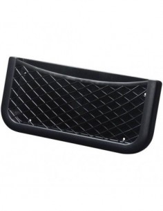 PORTAOGGETTI NERO A RETE 260x112x32mm