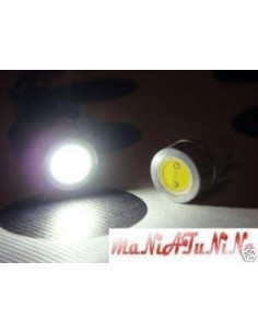 2 LAMPADE PER LUCI POSIZIONE 1 LED TONDO SMD BA9S H6