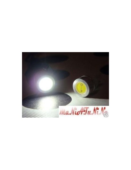2 LAMPADE PER LUCI POSIZIONE 1 LED TONDO SMD BA9S H6