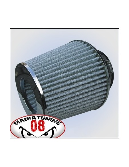 FILTRO SPORTIVO A DOPPIO CONO DIRETTO CROMATO GRIGIO UNIVERSALE