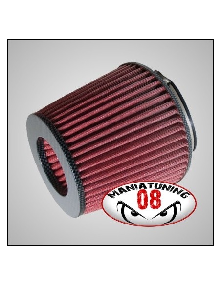 FILTRO SPORTIVO A DOPPIO CONO DIRETTO CARBONIO ROSSO UNIVERSALE