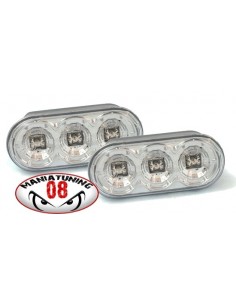 FRECCE A LED CROMATE VW GOLF 3 4 III IV BORA LUPO POLO...