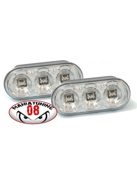 FRECCE A LED CROMATE VW GOLF 3 4 III IV BORA LUPO POLO PASSAT
