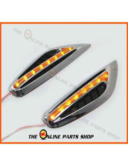 FRECCE LATERALI LED ALFA ROMEO 156 1998-2003 CROMATE