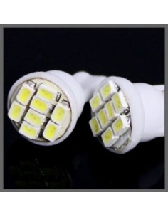 COPPIA LAMPADINE POSIZIONE 8 LED BIANCO T10 W5W